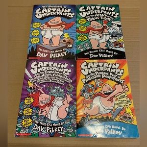 Lot of Four Captain Underpants Books Very Good